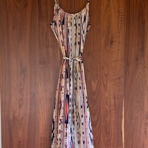 Tucker Classic Spaghetti Strap Maxi Dress, Silk